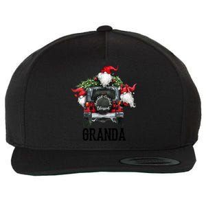 Thankful Grateful Blessed Granda Grandpa Gift Cool Gift Wool Snapback Cap