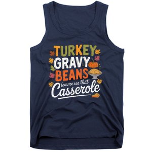 Turkey Gravy Beans And Rolls Let Me See That Casserole Fall Tank Top