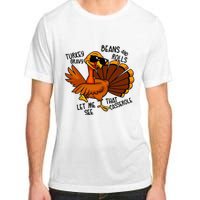 Turkey Gravy Beans And Rolls Casserole Funny Thanksgiving Adult ChromaSoft Performance T-Shirt