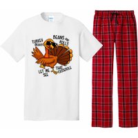 Turkey Gravy Beans And Rolls Casserole Funny Thanksgiving Pajama Set