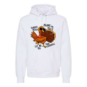 Turkey Gravy Beans And Rolls Casserole Funny Thanksgiving Premium Hoodie