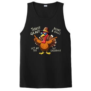 Turkey Gravy Beans And Rolls Casserole Funny Thanksgiving PosiCharge Competitor Tank