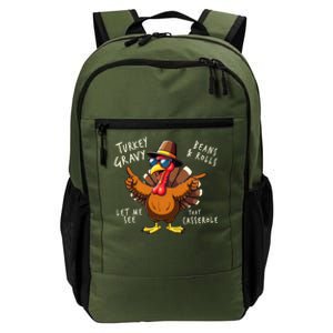 Turkey Gravy Beans And Rolls Casserole Funny Thanksgiving Daily Commute Backpack