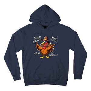 Turkey Gravy Beans And Rolls Casserole Funny Thanksgiving Hoodie