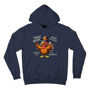 Turkey Gravy Beans And Rolls Casserole Funny Thanksgiving Tall Hoodie