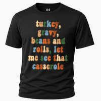 Turkey Gravy Beans And Rolls Funny Thanksgiving Cooling Performance Crew T-Shirt