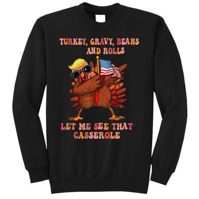 Turkey Gravy Beans And Rolls Casserole Funny Thanksgiving Sweatshirt