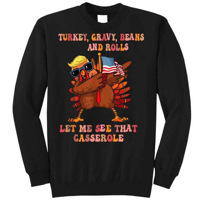 Turkey Gravy Beans And Rolls Casserole Funny Thanksgiving Sweatshirt