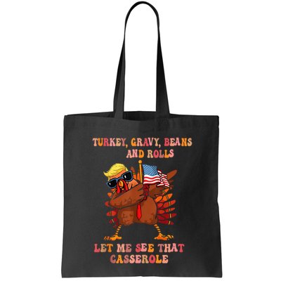 Turkey Gravy Beans And Rolls Casserole Funny Thanksgiving Bag
