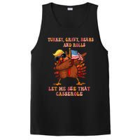 Turkey Gravy Beans And Rolls Casserole Funny Thanksgiving PosiCharge Competitor Tank