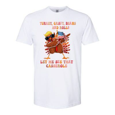 Turkey Gravy Beans And Rolls Casserole Funny Thanksgiving Softstyle CVC T-Shirt