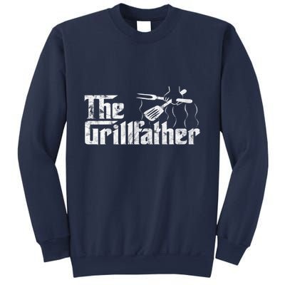 The Grillfather Bbq & Grilling Vintage Chef Sweatshirt