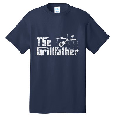 The Grillfather Bbq & Grilling Vintage Chef Tall T-Shirt