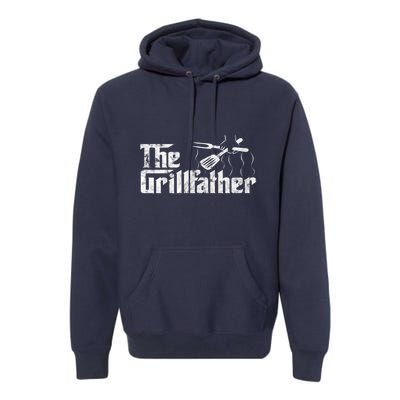 The Grillfather Bbq & Grilling Vintage Chef Premium Hoodie