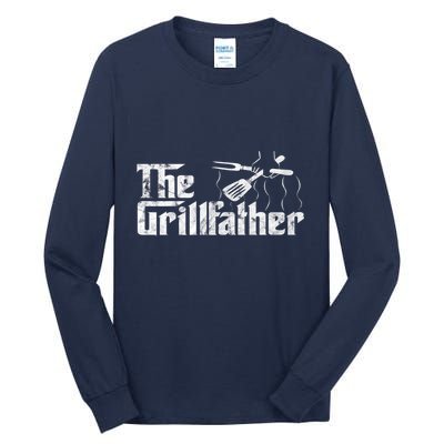 The Grillfather Bbq & Grilling Vintage Chef Tall Long Sleeve T-Shirt