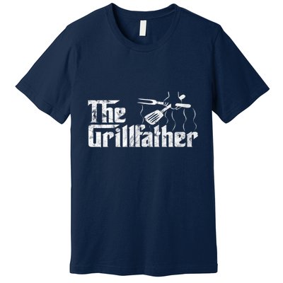 The Grillfather Bbq & Grilling Vintage Chef Premium T-Shirt