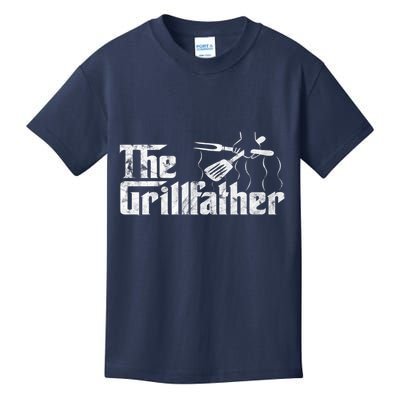 The Grillfather Bbq & Grilling Vintage Chef Kids T-Shirt