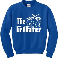 The Grillfather Bbq Grill And Smoker Barbecue Chef Gift Kids Sweatshirt