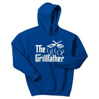 The Grillfather Bbq Grill And Smoker Barbecue Chef Gift Kids Hoodie