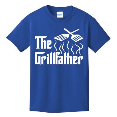 The Grillfather Bbq Grill And Smoker Barbecue Chef Gift Kids T-Shirt