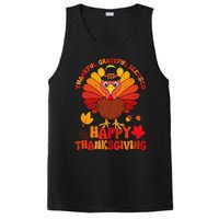 Thankful Grateful Blessed Turkey Women Happy Thanksgiving PosiCharge Competitor Tank