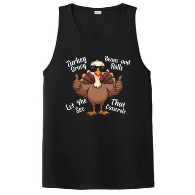 Turkey Gravy Beans And Rolls Casserole Funny Thanksgiving PosiCharge Competitor Tank