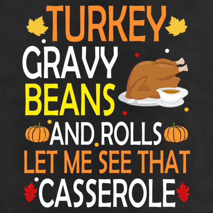 Turkey Gravy Beans And Rolls Let Me See That Casserole 7 Panel Mesh Trucker Snapback Hat