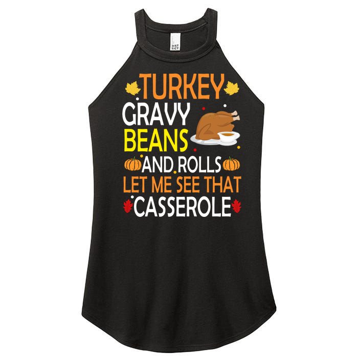 Turkey Gravy Beans And Rolls Let Me See That Casserole Women’s Perfect Tri Rocker Tank