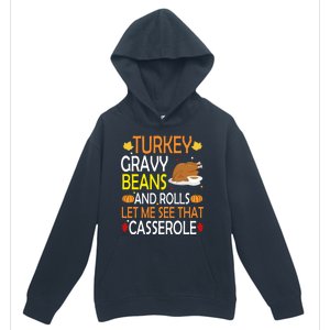 Turkey Gravy Beans And Rolls Let Me See That Casserole Urban Pullover Hoodie