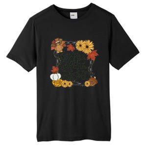 Thankful Grateful Blessed Turkey Thanksgiving Family Tall Fusion ChromaSoft Performance T-Shirt