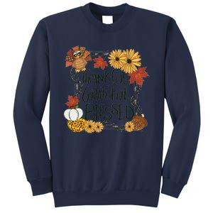 Thankful Grateful Blessed Turkey Thanksgiving Family Sweatshirt