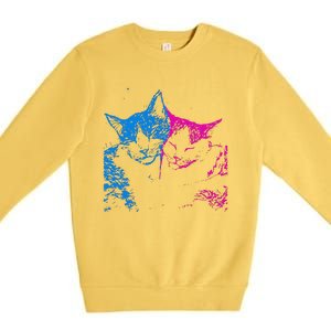 Tv Girl Band French Exit Album Funny Cat Lovers Premium Crewneck Sweatshirt