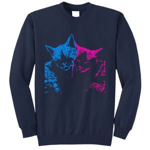 Tv Girl Band French Exit Album Funny Cat Lovers Tall Sweatshirt