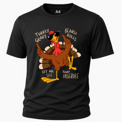 Turkey Gravy Beans And Rolls Casserole Funny Thanksgiving Performance Shirt