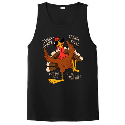 Turkey Gravy Beans And Rolls Casserole Funny Thanksgiving PosiCharge Competitor Tank