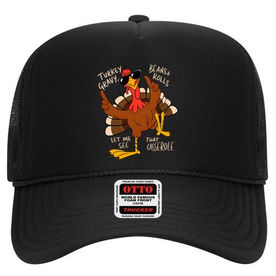 Turkey Gravy Beans And Rolls Casserole Funny Thanksgiving Trucker Hat