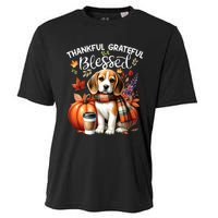 Thankful Grateful Blessed Beagle Dog Happy Fall YAll Autumn Cooling Performance Crew T-Shirt