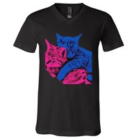 Tv Girl Band French Exit Album Funny Cat Lovers V-Neck T-Shirt