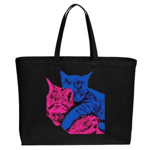 Tv Girl Band French Exit Album Funny Cat Lovers Cotton Canvas Jumbo Tote