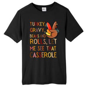 Turkey Gravy Beans And Rolls Let Me See That Casserole Tall Fusion ChromaSoft Performance T-Shirt