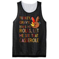 Turkey Gravy Beans And Rolls Let Me See That Casserole Mesh Reversible Basketball Jersey Tank