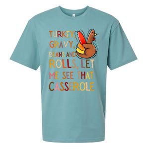 Turkey Gravy Beans And Rolls Let Me See That Casserole Sueded Cloud Jersey T-Shirt