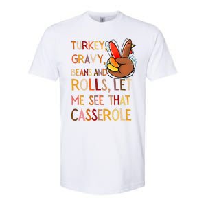 Turkey Gravy Beans And Rolls Let Me See That Casserole Softstyle CVC T-Shirt