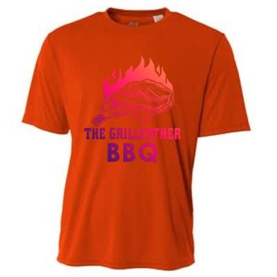 The Grillfather Bbq Gift Cooling Performance Crew T-Shirt