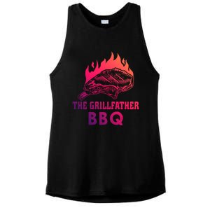 The Grillfather Bbq Gift Ladies PosiCharge Tri-Blend Wicking Tank