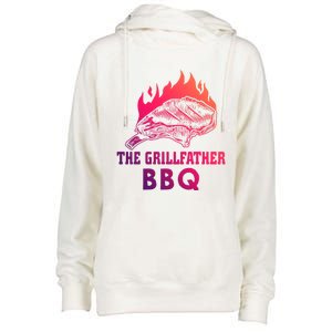 The Grillfather Bbq Gift Womens Funnel Neck Pullover Hood