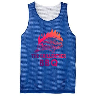 The Grillfather Bbq Gift Mesh Reversible Basketball Jersey Tank