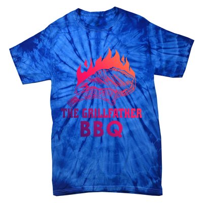 The Grillfather Bbq Gift Tie-Dye T-Shirt