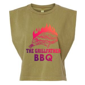 The Grillfather Bbq Gift Garment-Dyed Women's Muscle Tee