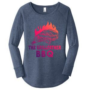 The Grillfather Bbq Gift Women's Perfect Tri Tunic Long Sleeve Shirt